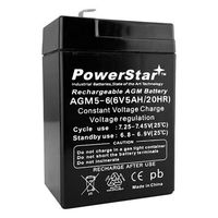 Battery 6V 6 Volt SLA VRLA Rechargeable 4, 4.5,5 AH