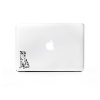 (2X) StickAny Laptop Series Austrailian Shepard Sticker for MacBook Pro, Chromebook, Surface Pro, and More (Black)