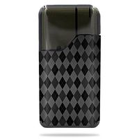 MightySkins Skin Compatible with Suorin Suorin Air - Black Argyle | Protective, Durable, and Unique Vinyl Decal wrap Cover | Easy to Apply, Remove, and Change Styles | Made in The USA
