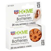 Rite Aid Home Hearing Aid Batteries, Size 13, 8 ct - 3 pk