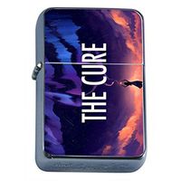 Cure Flip Top Dual Torch Em1 Smoking Cigarette Silver Refillable Dual Flame