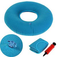 Orthopedic Medical Inflatable Pain Relief Products Donut Cushion Seat Bed Pillows Blue Ring Pillow for Tailbone Pain Bed Pressure Sores Baby Products Child Birth Hemorrhoids Coccyx