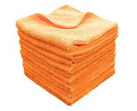 Grade Microfiber All-Purpose Superior Microfiber Towels! Soft, Plush & Durable - Ideal for TV Screens, Laptops, Windows, Mirrors, Cell Phones, Glasses and More! (Orange, 48 Pack)