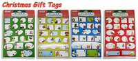 Pack of 200 Christmas Self Adhesive Gift Tags Sticker Labels, 80 Different Christmas Designs, 10 Sheets, Christmas Gift Labels, Best Sticker for Gifts Presents, Gift Bags, Wrapping Paper, By 4E’s Nove