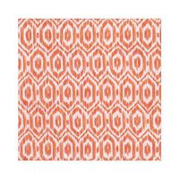 Caspari Amala Ikat Paper Luncheon Napkins in Orange - 80 Count