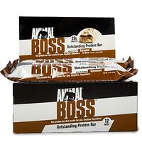 Universal Nutrition Animal Boss Bar - Soft Baked Triple Layer - 20g Protein - Delicious Taste, Caramel, 12 Count