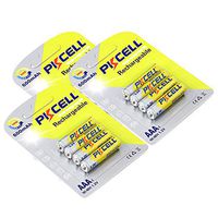 12pcs NiMh AAA Rechargeable Batteries 1.2V 600mAh NI-MH 3A PKCELL Battery