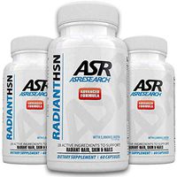 AS Research Radiant Hair, Skin & Nails Vitamins | Biotin 5000 Mcg | Hair Growth for Women and Men | Vegan Gluten-Free 60 Capsules