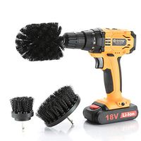 Drill Brush Attachment Set 3 Piece- Power Scrubbers for Cleaning Bathroom Kitchen Carpet Toilet Tile Grout Sink Tub