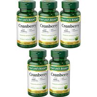 Nature's Bounty Cranberry Fruit 4200 mg, Plus Vitamin C Softgels, 120 ea (Pack of 5)