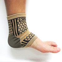 2 Ankle Brace Support Elastic Compression Wrap Sleeve Sports Relief Foot Pain L