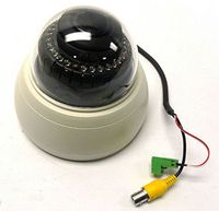 Cam, Clr dome 600TVL TDN IR OSD 2.18-12mm VF AI BNC 12/24 wht