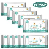 BUTITNOW 75% Alcohol Disinfection Wipes (10 Packs, 100 Wipes) Large Wet Wipes, Personal Cleaning Wipes Suitable for All Daily Protection Baby Use