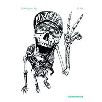 UOKNICE Halloween Waterproof Temporary Tattoo Sticker Scar Terror Wound Blood Injury Hot