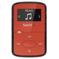 SanDisk 8GB Clip Jam MP3 Player Red SDMX26-008G-G46R (Renewed)