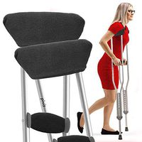Pivit Universal Crutch Pads | Padding for Walking Arm Crutches | Padded Underarm & Forearm Handle Pillow Covers for Hand Grips | Soft Foam Armpit Bari