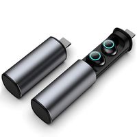 S5 Bluetooth 5.0 Sports Wireless Earphones Wireless Headphones Bluetooth Earphones with Charging Bin (Silver)