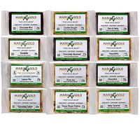 MariGold GRASS FED Whey Protein Bars Sampler Pack- 21+gm Protein, Even LOWER Sugar, Non GMO, Amazing Taste - Made Fresh, Ships Fresh. Purest Ingredients (12)