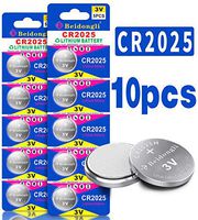 Beidongli CR2025 Battery 3V Lithium Battery Coin Button Cell 10 Pack 【5-Year Warranty】
