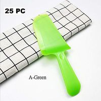 Wonderful Deluxe Disposable Plastic Tableware Premium Cake Knives Cutlery For Party & BBQ - 25 PC (A-Green)