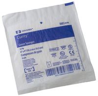 Covidien 3033 Curity Gauze Sponge, Sterile 2's in Peel-Back Package, 4" x 4", 12-ply (Pack of 50) (2)