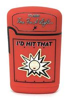 Smokemoji Jet Flame Torch Lighter Adjustable Flame Windproof Butane Refillable (Classic Red)