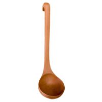 Curved Hook Soup Spoon Wooden Long Handled Spoon Tableware Cooking Tools Xiaolanwelc