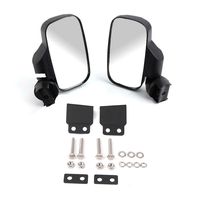 Side View Mirrors for Ranger 570 900 XP with Lock and Ride Cab System/Heavy Duty Large Size（Comaptible with Windshield not Full Door）