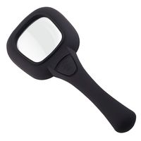 Handheld Magnifying Glass, Matte Waterproof and Non-Slip, 5 Times Old Children Reading Newspaper, Optical Lens, LED with Light, Mobile Phone Repair Identification, Portable