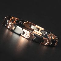 AlonSwallow Magnetic Therapy Bracelet 4 Energy Health Jewelry Inlaid Diamond Pain Relief for Arthritis and Carpal Tunnel Relieve Anxiety Adjustable Bracelet Box