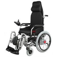 YOLANDEK Wheelchair Electric Folding Collapsible Lightweight Elderly Disabled Intelligent Automatic Full Lying Four-Wheeled Scooter Can Lie Flat, Load 100 Kg, EPBS Brake System