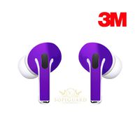 SopiGuard Skin for Apple Airpods Pro Earbuds Sticker Vinyl Wrap (3M Gloss Purple)