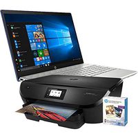 4BP83UA HP Pavilion - 15-cw0027ca, English/Canadian Keyboard, AMD Ryzen 3@2.4GHz,8GB RAM, 256GB SSD, Windows 10 and HP Envy 5540 Printer Bundle with Social Media Photo Paper (Renewed)