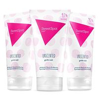 SweetSpot Labs Clean, Natural, pH Balanced, Gentle Intimate Feminine Body Wash, Unscented, 8 Ounce (Pack of 3) | Dermatologist & Gynecologist Tested