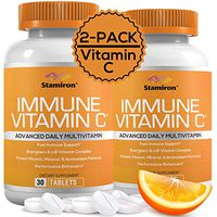 Immune Support Supplement Vitamin C Zinc Complete Immune System Defense Capsules Immunity Booster - Stronger Than Elderberry - Immune Boosting Formula and Multivitamin for Men and Women - 2 Pack