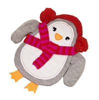1L Hot Water Bottle Classic Premium Hot Rubber Bag with Soft Cover,Penguin,A5