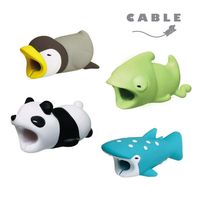 Cable Bites,JEDE Animal Bites Cable Protector for Apple iPhone Charging Cable iPhone X/8/8 Plus/7 Plus 6s/6s Plus/6/6 Plus/5s/5/SE/iPad USB Power Cord,Cable Saver Accessories (Pack of 4)