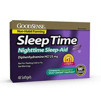 Goodsense Sleeptime Nighttime Sleep-aid Softgels, Diphenhydramine Hcl 25 Mg, 48Count