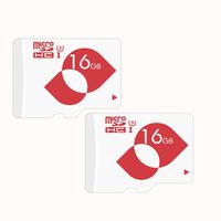 MENGMI Micro SD Card 16GB Class 10 U3 TF Card microSDHC Memory Card with SD Adapter for DJI Drone,Nikon,Samsung,Camera,Dash Cam,Action Cam,Phone - 2 Pack(U3 16GB)