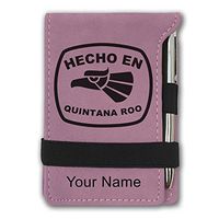 Mini Notepad, Hecho en Quintana Roo, Personalized Engraving Included (Pink)
