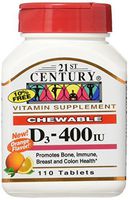 D3 Chewable - Orange Flavor 400 Iu 110 Chwbls