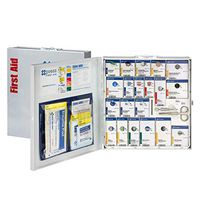Xpress First Aid 50 Person Large Metal SmartCompliance First Aid Cabinet Without Medications
