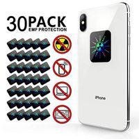 EMF Protection Anti Radiation Shield Sticker for Cell Phone/iPhone/WiFi/Laptop-All Devices, 99% EMR/EMF Protection|Negative Ion|Anti Radiation Shield|EMF Blocker Neutralizer -30 Pack Bundle Deal!