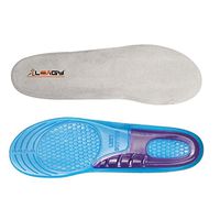 LEAGY Blue Silicone Sports Insole, Shoes with Arch Support,Foot Care (4-6 US Small)