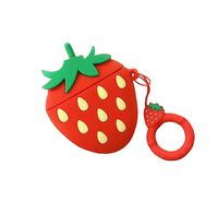 Airpods Case MEIQING Cute Avocado Strawberry Peaches Silicone Cover for Airpods 1 2 Charging Case Earphones Accessorie Great Gift
