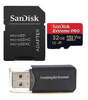 SanDisk 32GB Memory Card Extreme Pro Bundle Works with GoPro Hero 7 Black, Silver, Hero7 White UHS-1 U3 Micro SDHC Plus (1) Everything But Stromboli Card (TM) Reader