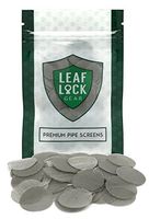 50 Leaf Lock Gear Premium Stainless Steel Tobacco Pipe Screen Filters - 13/16" (0.812)