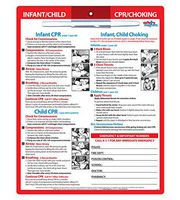 Infant & Child CPR and Choking First Aid - Laminated Card with Magnets - 8.5 x 11 in. - Dry-Erase Marker Included