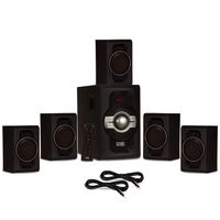Acoustic Audio AA5240 Home Theater 5.1 Bluetooth Speaker System with USB and 2 Extension Cables