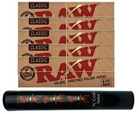 Herb Airtight Tube Pocket Protector with Raw Natural Rolling Papers 5 Count DC Crafts Nation- Tiki Man